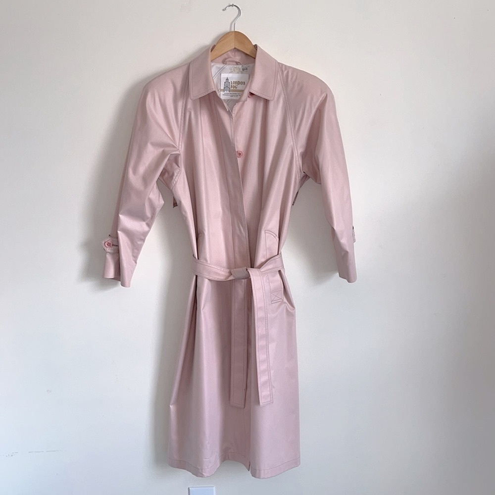Vintage London Fog Pink Trench Coat